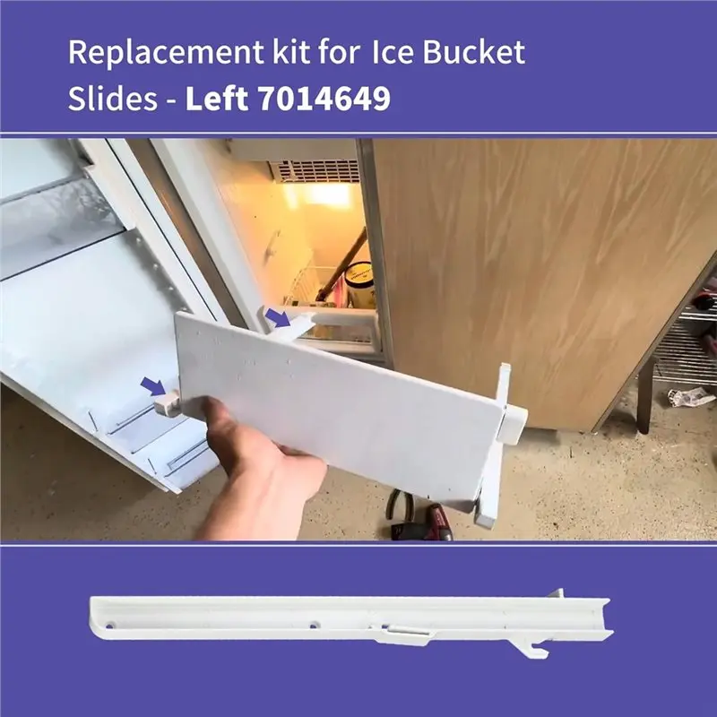 AT43-Left Ice Bucket Slides Ice Bucket Slide Ice Bucket Track