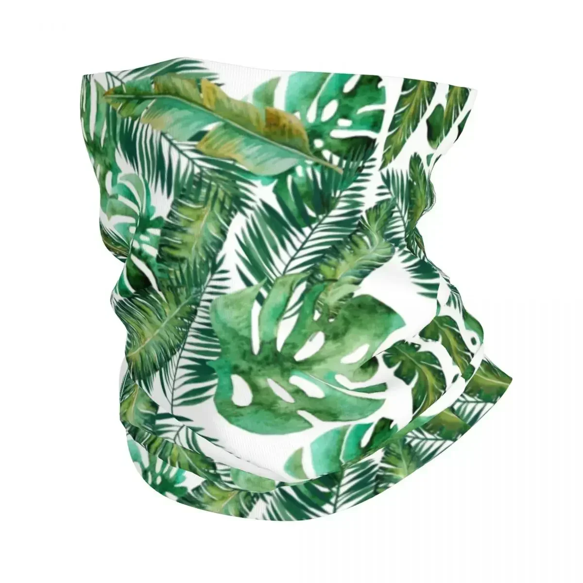 

Banana Palm Leaf Bandana Neck Gaiter Printed Wrap Scarf Multi-use Headband Outdoor Sports Unisex Adult Washable