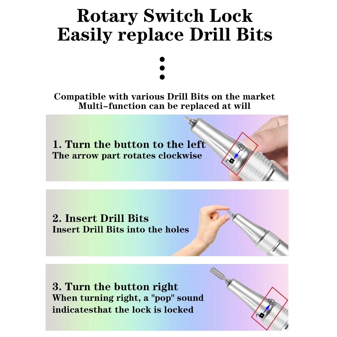 45000 RPM elektrische nagelboormachine LED-display oplaadbare nagelschuurmachine voor gelnagelpolijsten thuis salon manicure gereedschap