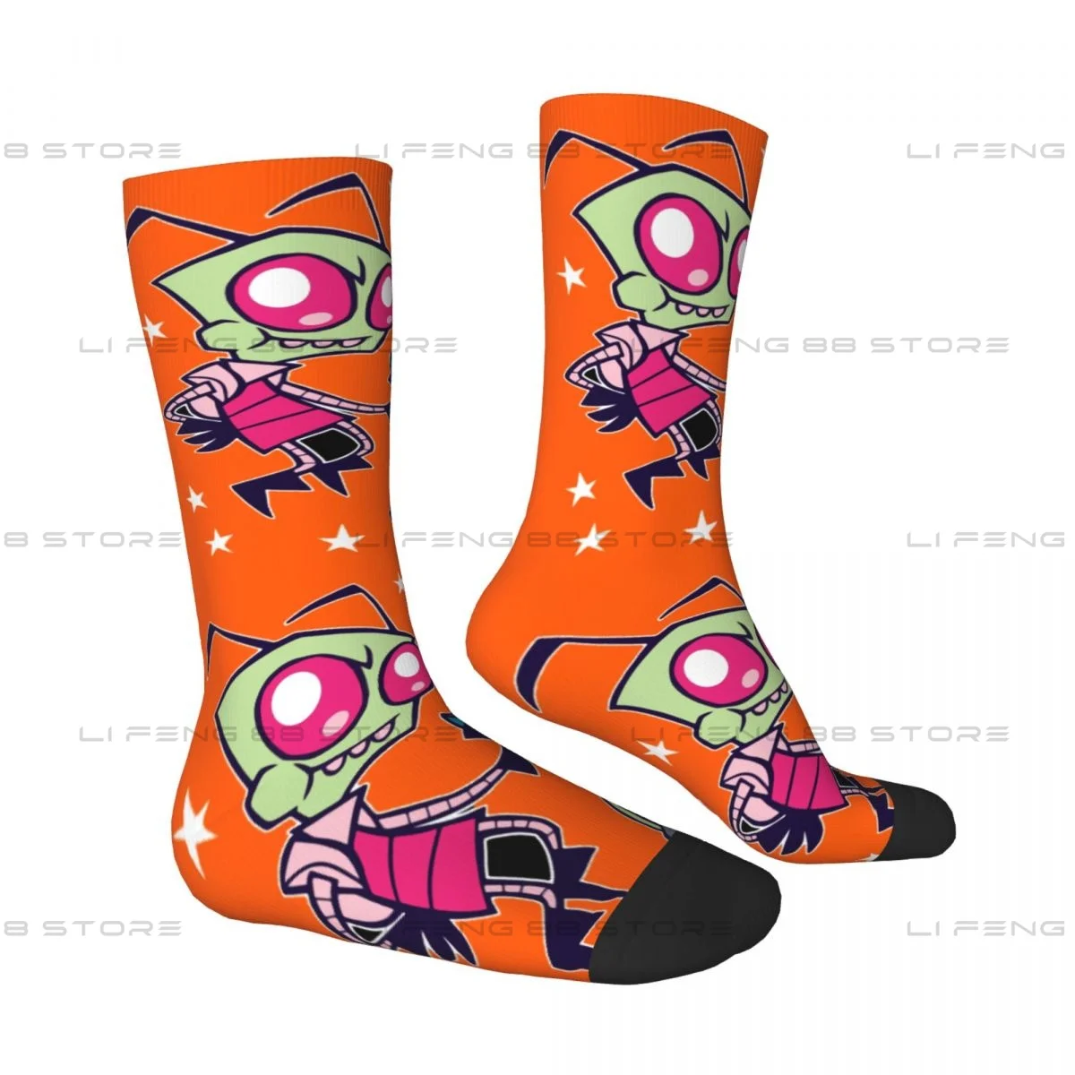 Spacey Invadies Invader ZIM Unisex Winter Socks Cycling Happy Socks Street Style Crazy Sock