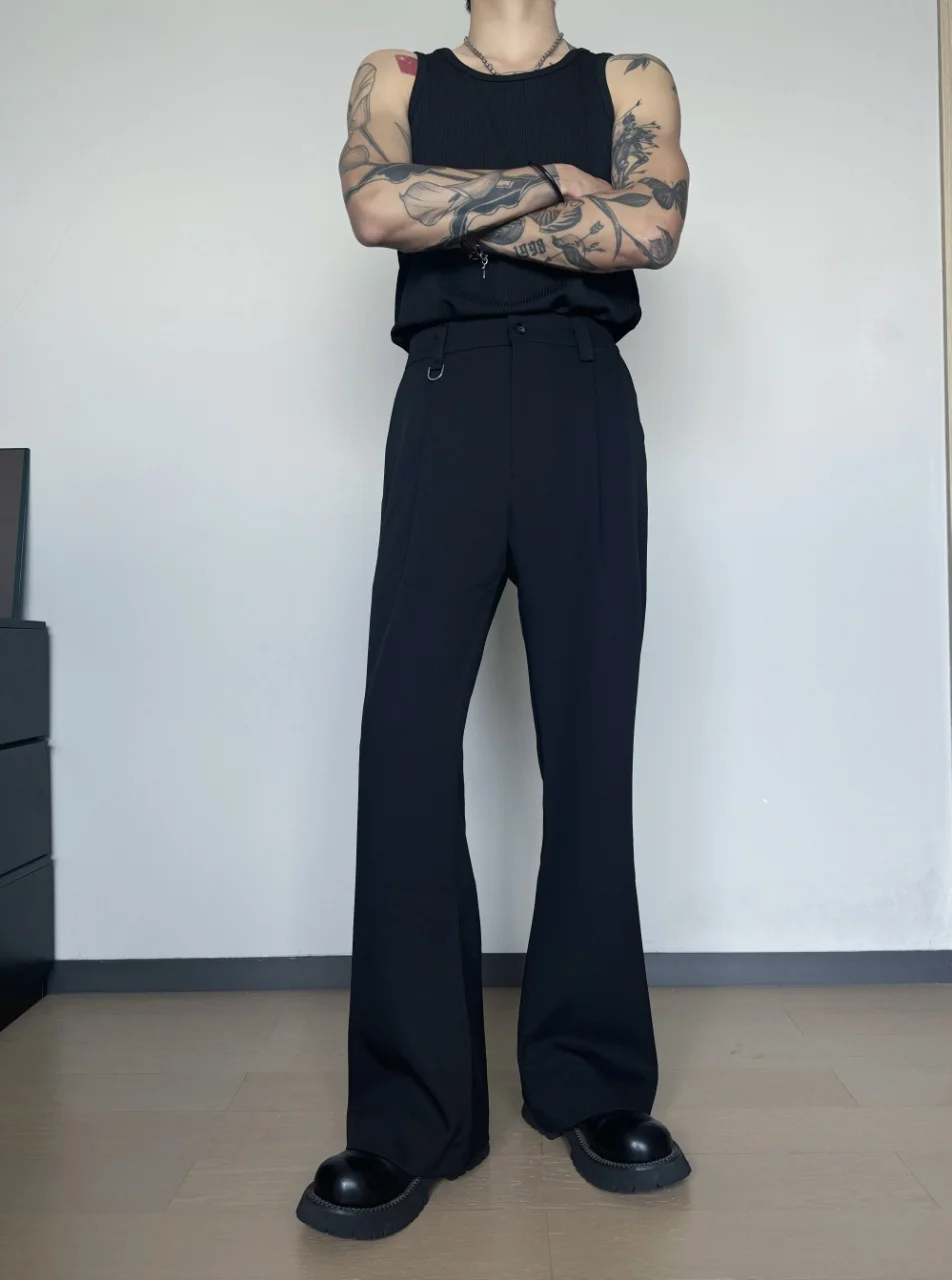 

Мужские модные повседневные брюки расклешенные брюки