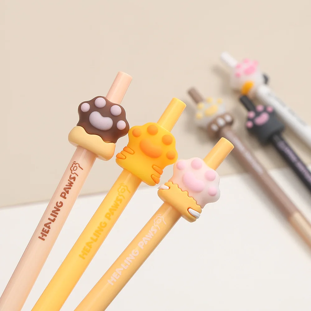 3 pcs/lot Cats Claw Cute Mechanical Gel Ink Pen School Office Writing Supplies Gift Stationery Art Deco Gel Pens