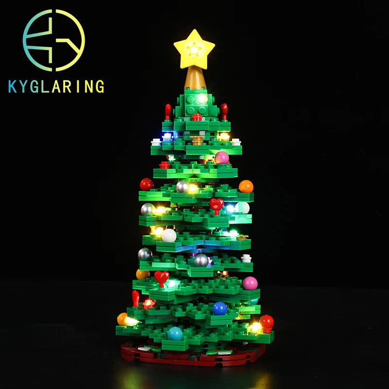 Merry Christmas Decoration Kyglaring LED Kit For 40573 Christmas Tree Lighting Set DIY Toys  (Not Included Building Blocks)