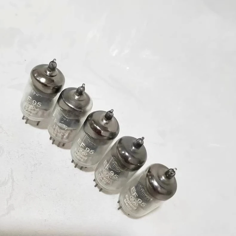 2 tubos de vacío EF95 (cubierta gris) – Actualización para 5654, 6J1, 6J1P, 6AK5, EL84, EF86, 12AX7, 6L6, KT88