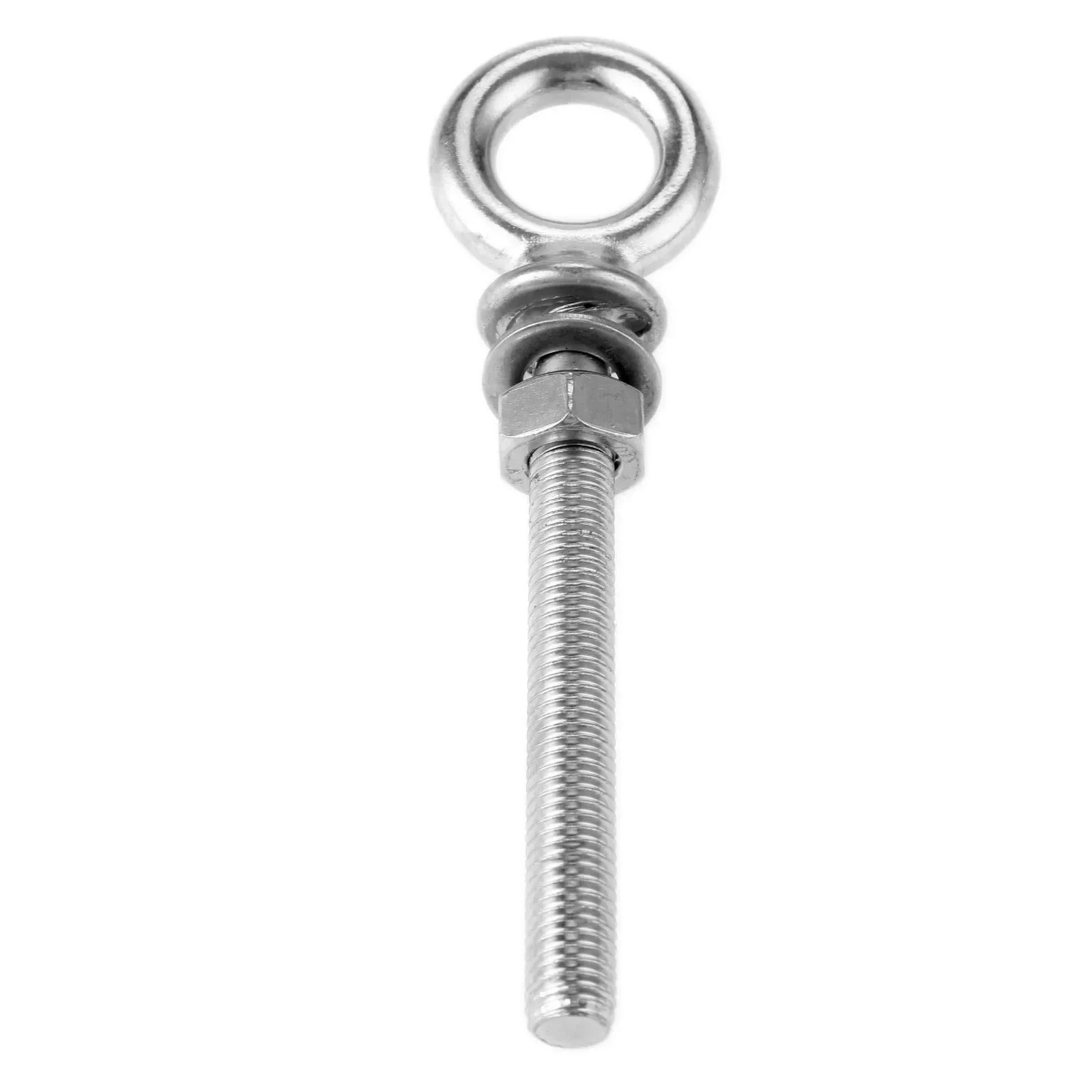 Boulon à œil de levage Long en acier inoxydable 316 de qualité Marine avec écrous et rondelles, vis de bateau M6 x 40 M6 x 60 M6 x 80 M8 x 60, 1