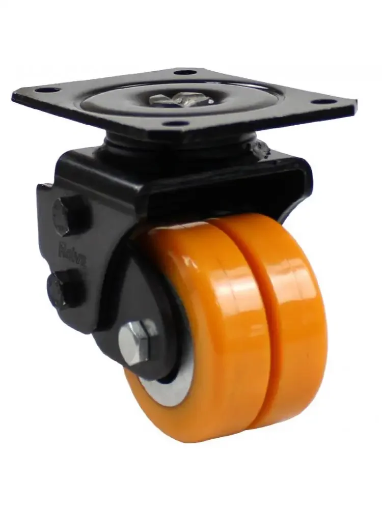 1 Pc 2 Inch Silent Caster Spring Damping Agv Universal Wheel Robot Heavy Polyurethane Wheel