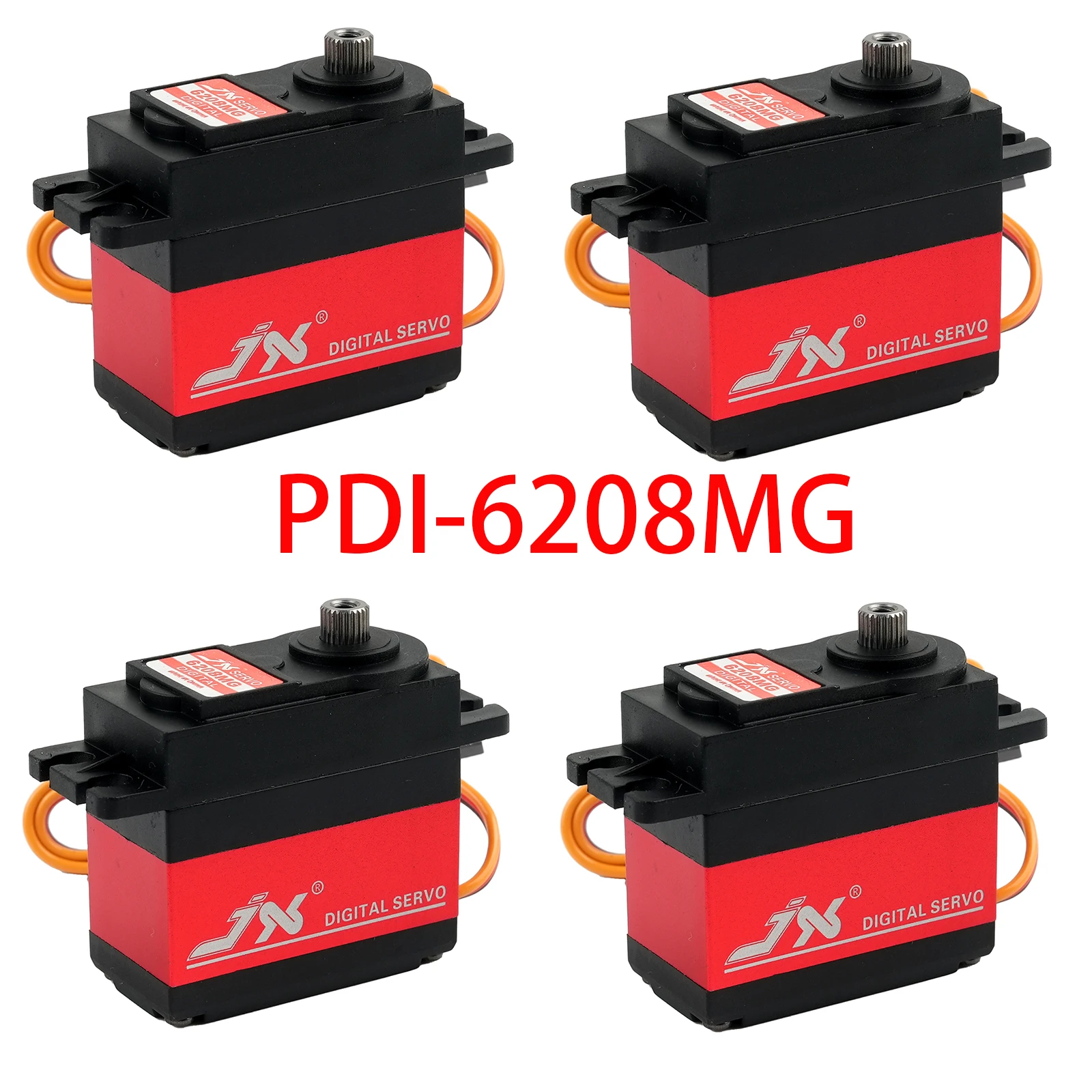 

JX Servo PDI-6208MG 8kg 120 Degree High Speed Metal Gear Digital RC Servo Motor for RC Car Model Flat Sports Car Drift Vehicle