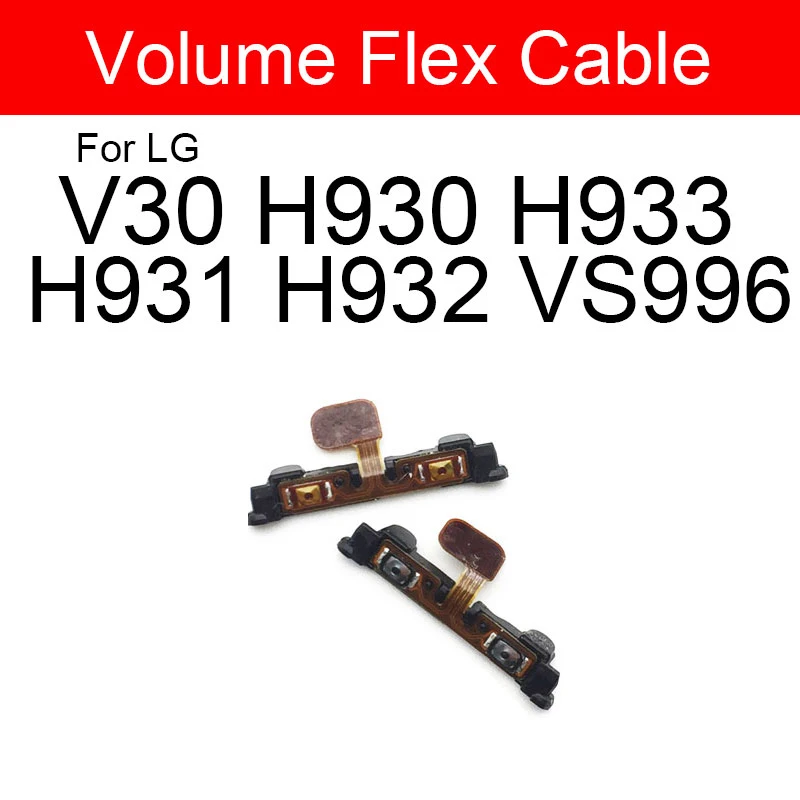 Up Down Volume Power Side Button Flex Cable For LG V10 V20 V30 V35 V40 V50 V50S Power On Off Control Volume Flex Ribbon