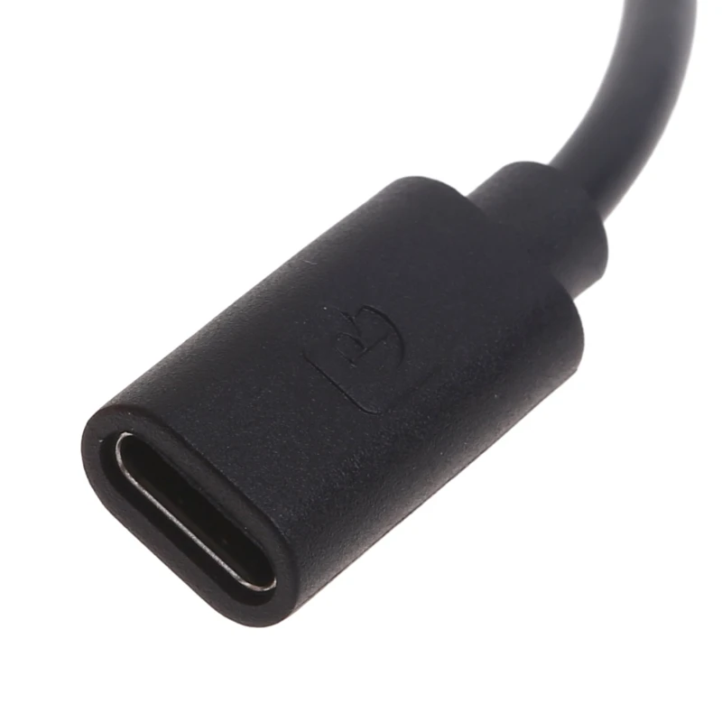 E56B Type C Female to Double USB Male  Cable Charge Two Devices at Once