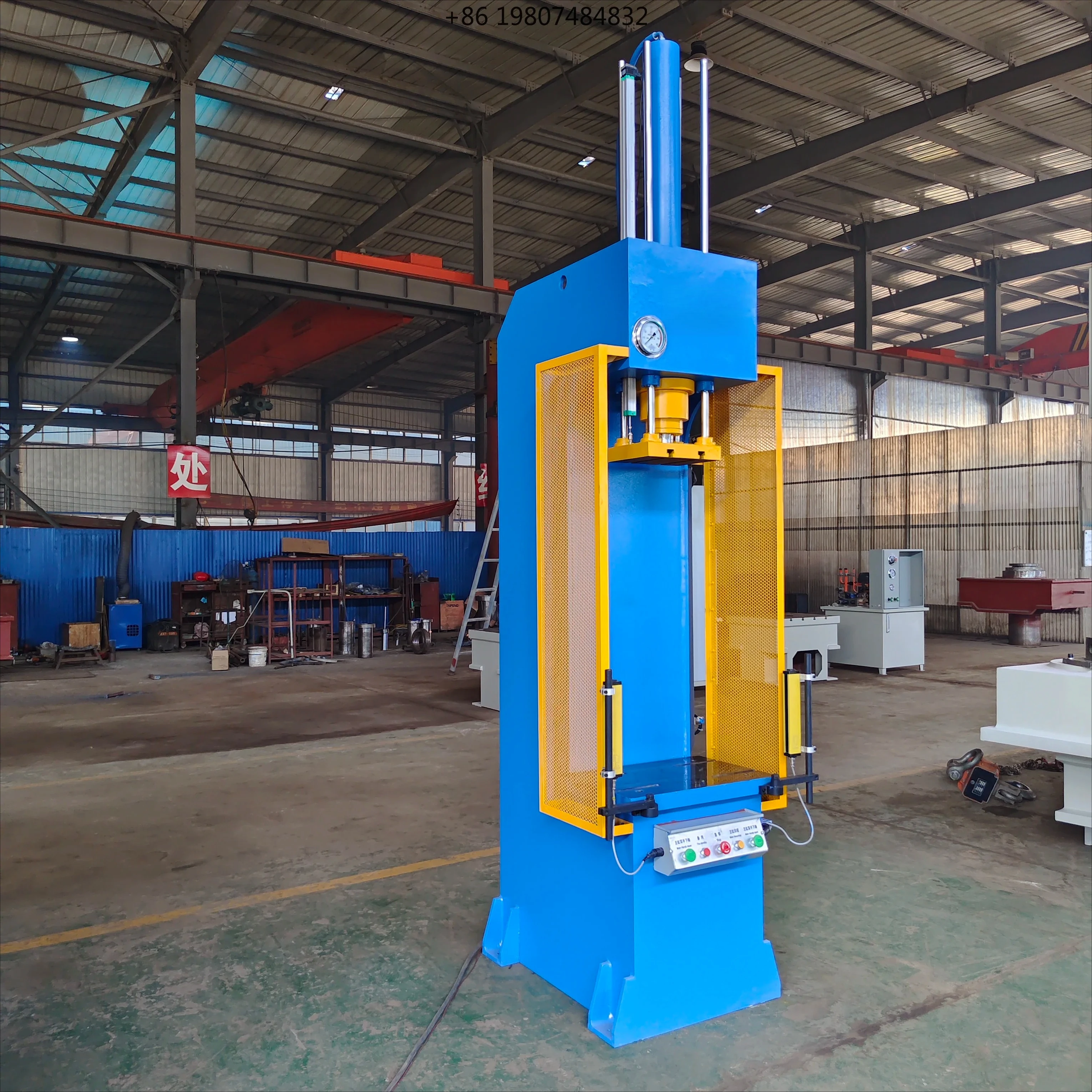 16T Single Arm Hydraulic Press with PLC & Motor, Compact Design for Small Workshop & Repair Jobs, AliExpress