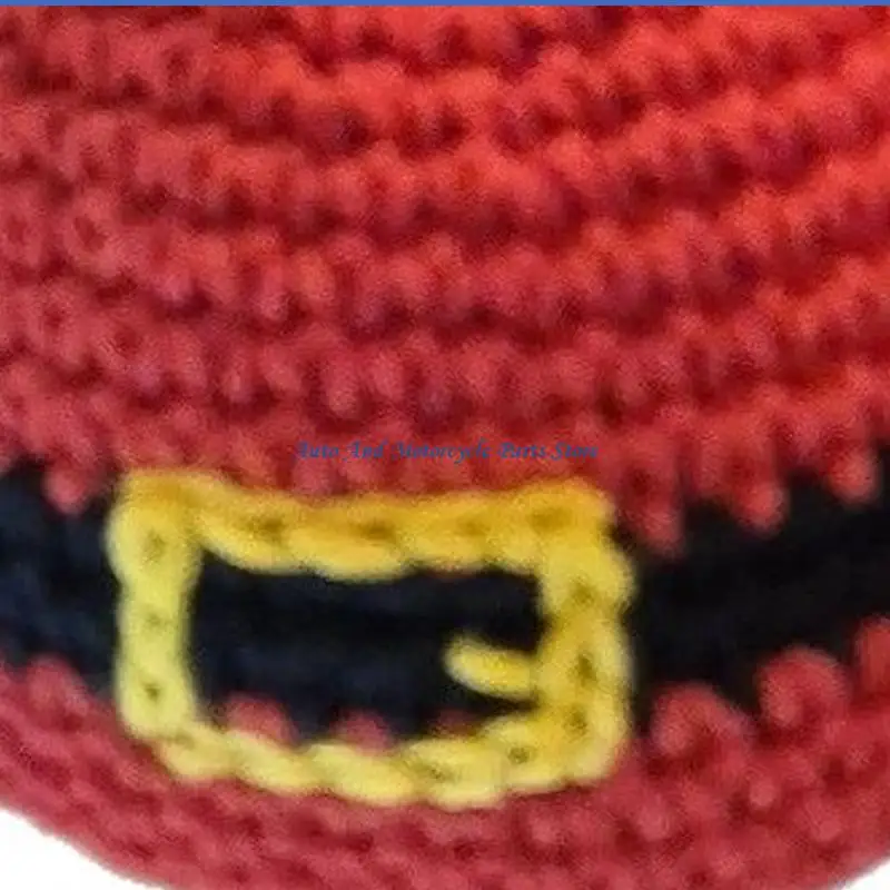 P9FD Christmas Themed Rearview Mirror Charm Handcrafted Textile Ornament for SUV Car Truck Holiday Decoration Embellishment