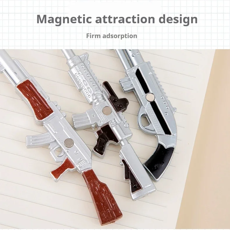 Creative Gun Shape Ballpoint Pen Toy Weapon Revolver Assault Rifle AK47 Shotgun Black Ink Ball Pens Cute Student Stationery Gift