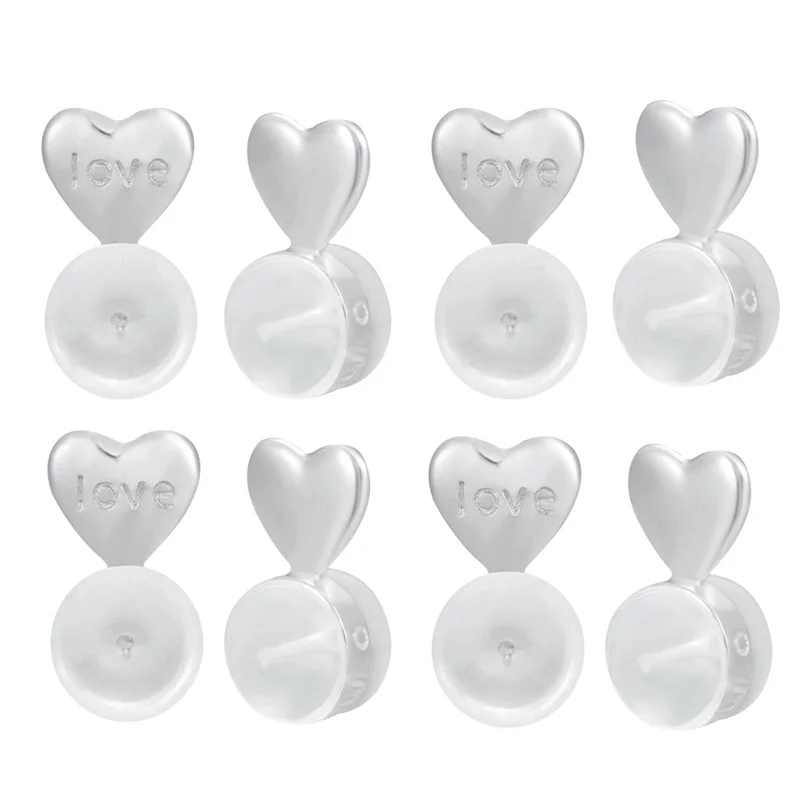 

8PCS Earring Backs For Droopy-Ears, Earring Lifter Backs Replacements For Heavy Earrings
