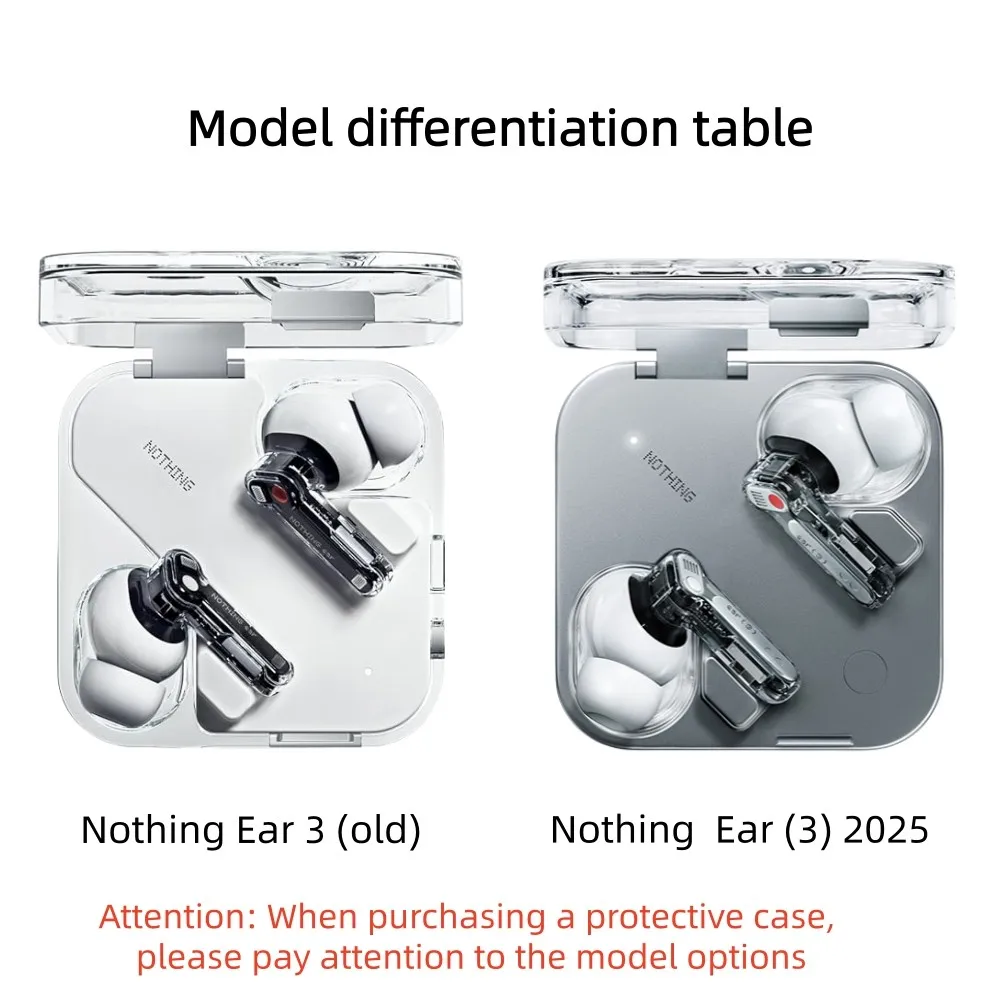 Case for Nothing Ear (3) 2025 Cute Lanyard Pendant Silicone Clear Soft Case Suitable for Nothing Ear (3) 2025 Protective Sleeve - Image 2