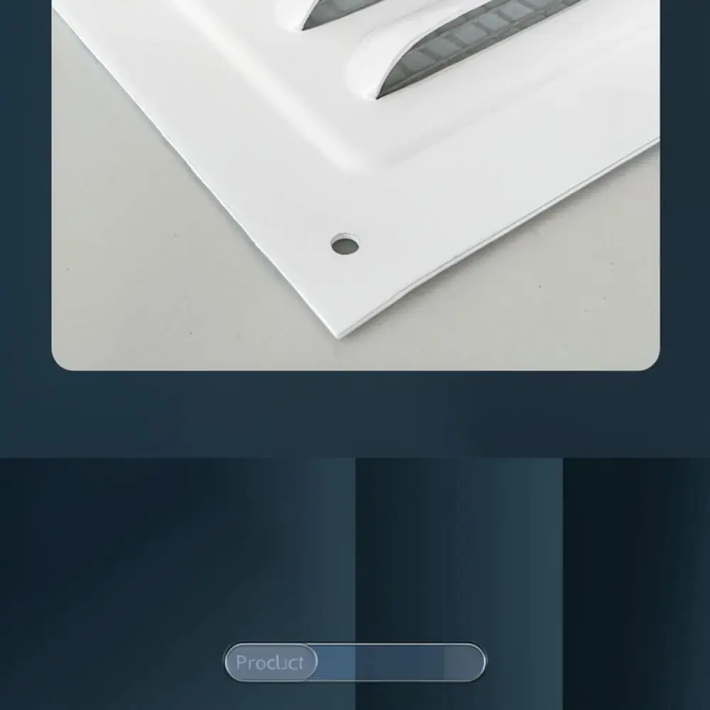 Aluminum Alloy Air Vent Louvers Exterior Wall Grille Rainproof Exhaust Hood Duct Cover Heat Sink Protective Mesh Cap