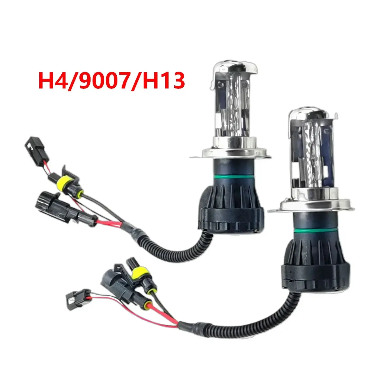 

Premium 12v ac H4 9007 H13 Bixenon Globes 35w-55W HB2 9004 9008 High Low Xenon Bulbs 4200LM 12V Car HID Lighting System