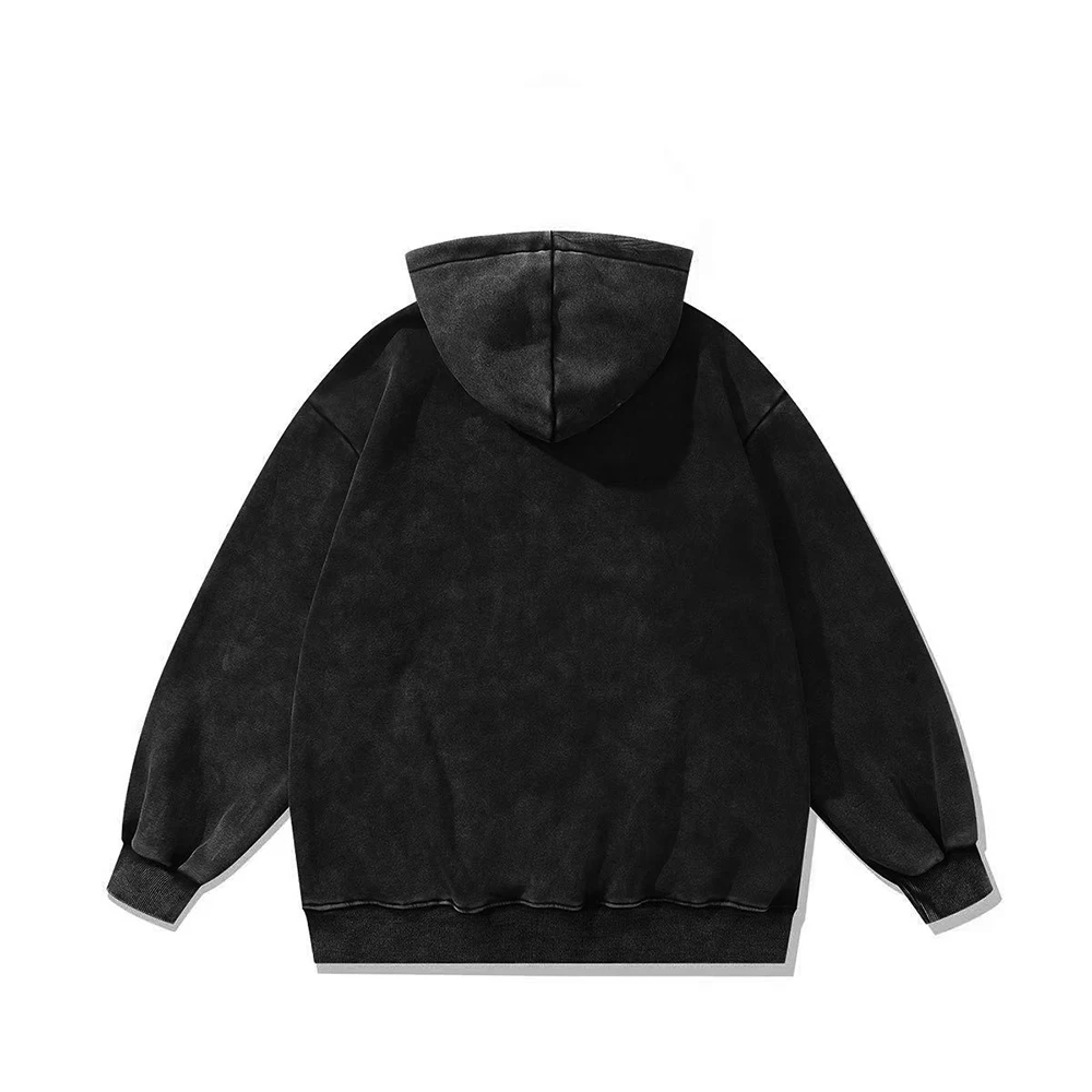 مضحك أنيمي الفضاء الغريبة طباعة الرجال هوديس النساء الشرير Y2k مقنعين الرجعية القطن البلوز فضفاض الهيب هوب الشارع الشهير الشتاء #2