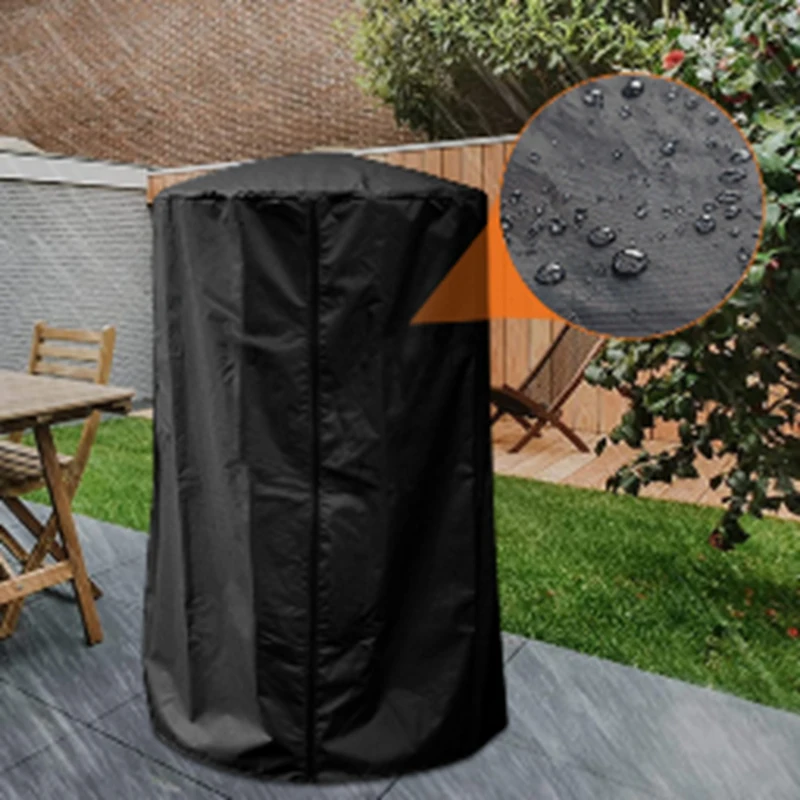 1 Piece Patio Heater Waterproof Cover Outdoor Stove Sleeve Storage Bag Protector Plastic