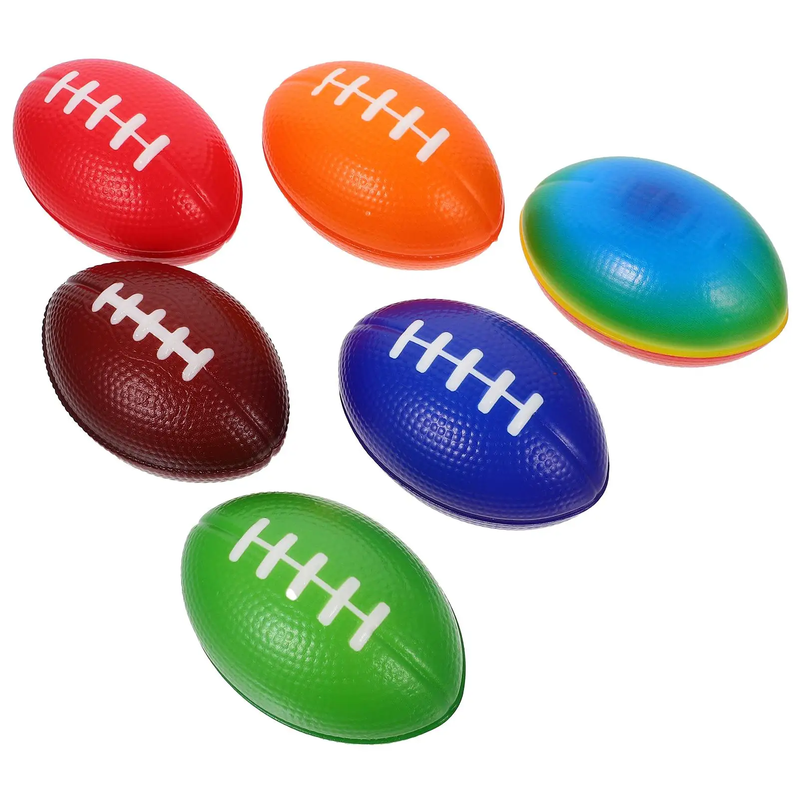 

6 Pcs Rugby Footballs Decorations For Party Rugby Footballs Lightweight Compact Decorations for Party Gatherings Supplies Toy