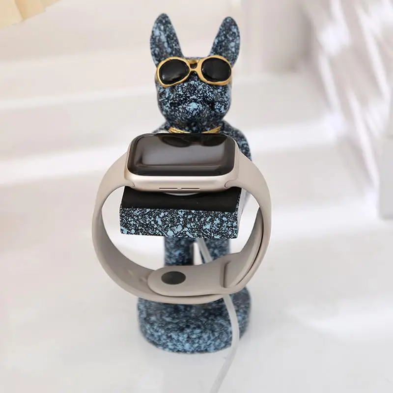 حامل ساعة كلب لطيف ، قاعدة شحن iWatch ، متوافقة مع سلسلة ساعات Apple Ultra 2 9 8 SE2 7 6 SE 5 4 3 و 1