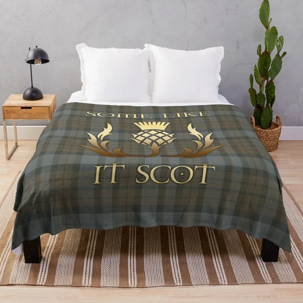 

Some like it scot - Thistle - Outlander Throw Blanket Hair Personalized Gift Blankets