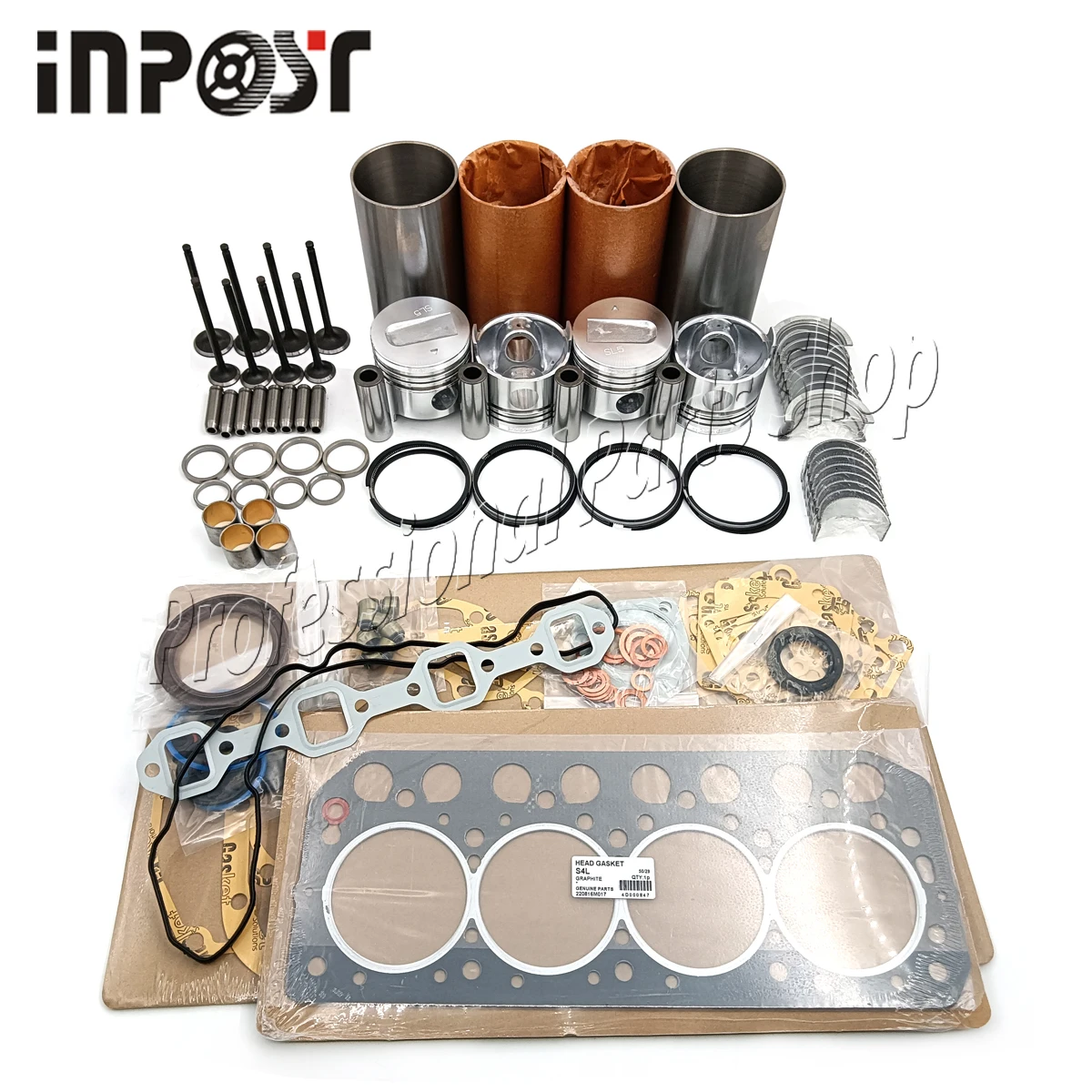 

New S4L S4L2 Overhaul Rebuild Kit STD For Mitsubishi Engine Piston Ring Cylinder liner Gasket