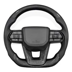 Volante per auto in vera fibra di carbonio per Toyota Camry Land cruiser Prado Hilux vigo Highlander Rav4 tutti i Serirs volante