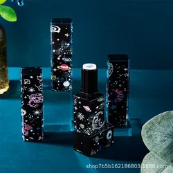 12.1mm Lipstick Tube Cosmetic Jar Multi-patterned Square Shape Empty DIY Lip Balm Lipstick Tube Makeup Container Portable