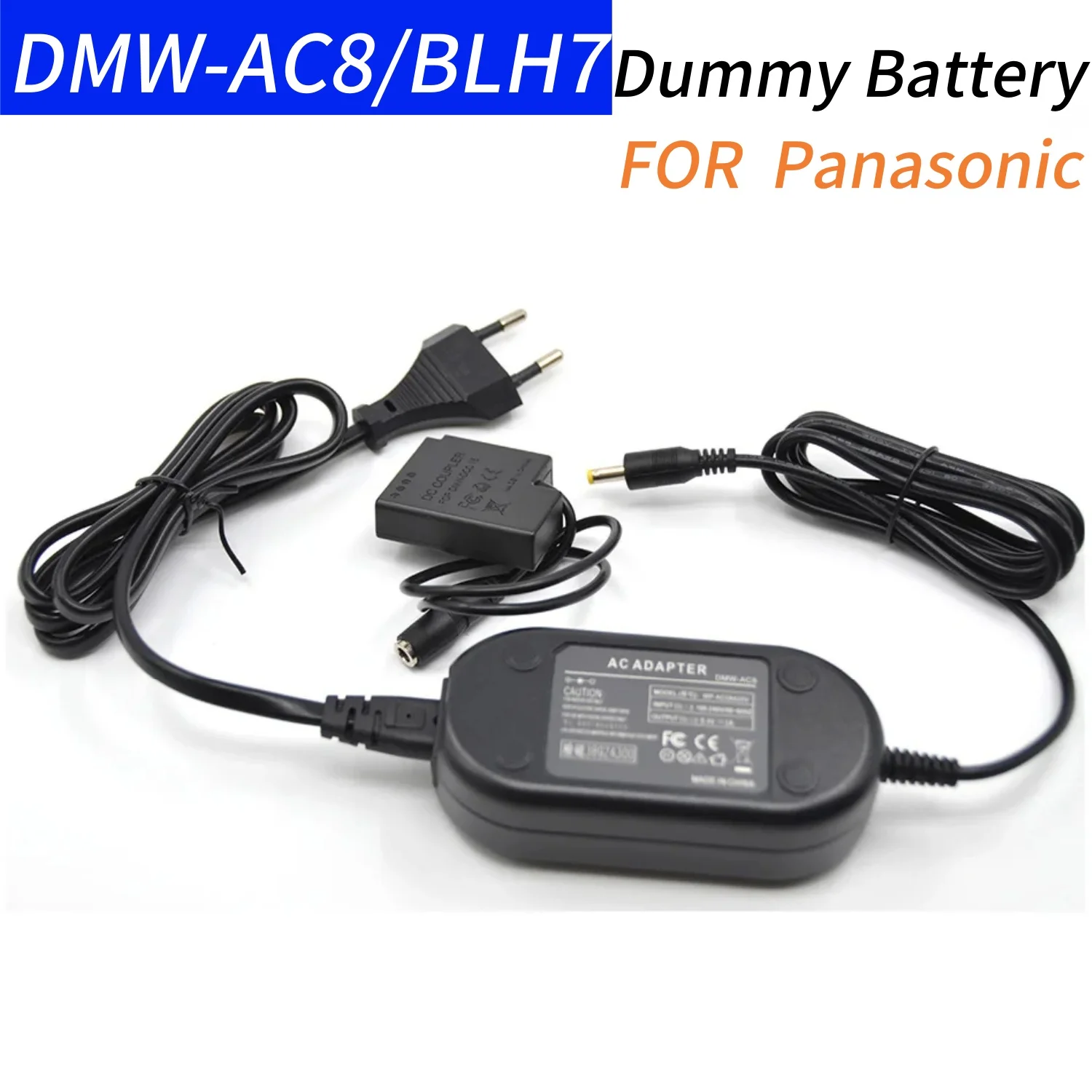 

DMW-BLH7E BLH7PP BLH7E Dummy Battery DMW-DCC15 DC Coupler&DMW-AC8 Power Charger for Panasonic DMC-GM1 GM5 GF7 GF8 LX10 LX15