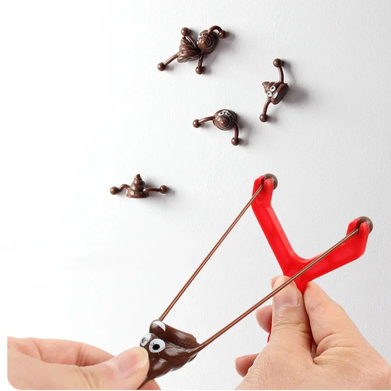 Explosive catapult poop slingshot poop launch venting compulsion climbing wall funny ghost toys children's gifts