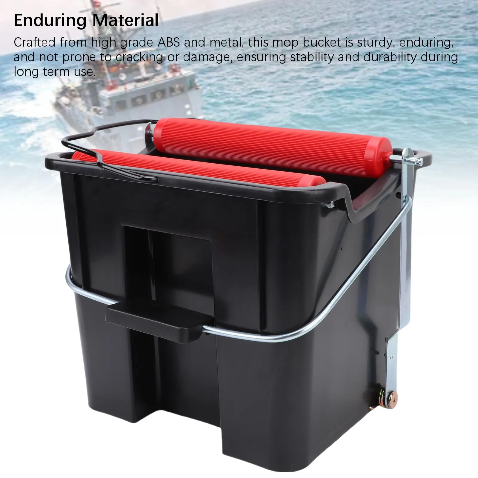 14L دواسة ممسحة دلو توفير العمالة ضغط القدم تنظيف الأرضيات دلو للأسرة مركبة بحرية IMPA174280 البحرية ممسحة دلو