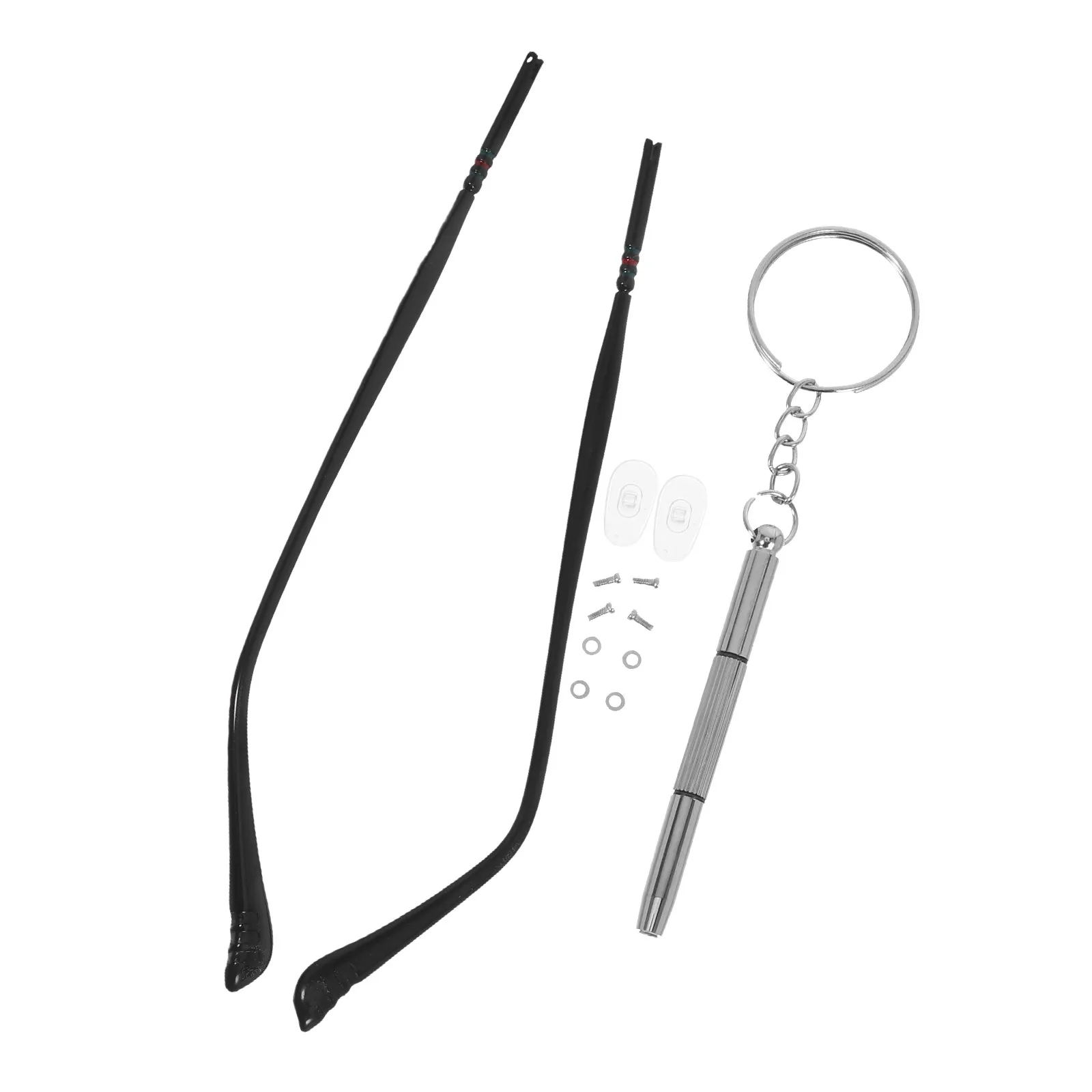 

1Pair Universal Metal Glasses Replacement Arms Legs Stylish Temple for Eyewear Repair Kit Compatible with Most Frames