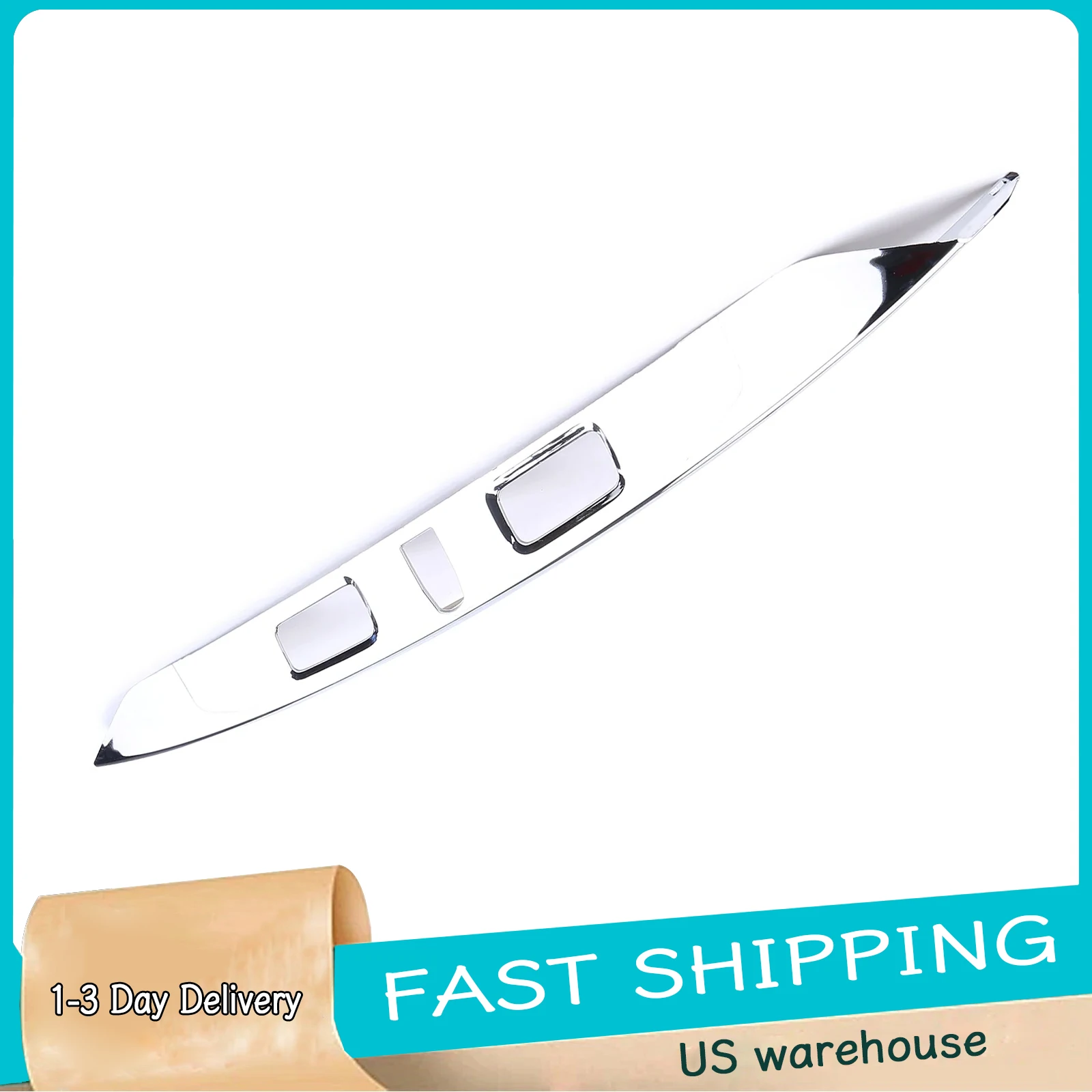 

74890T2FA11 Plastic Rear License Garnish Molding Chrome Trims Compatible for 2013-2015 Honda Accord