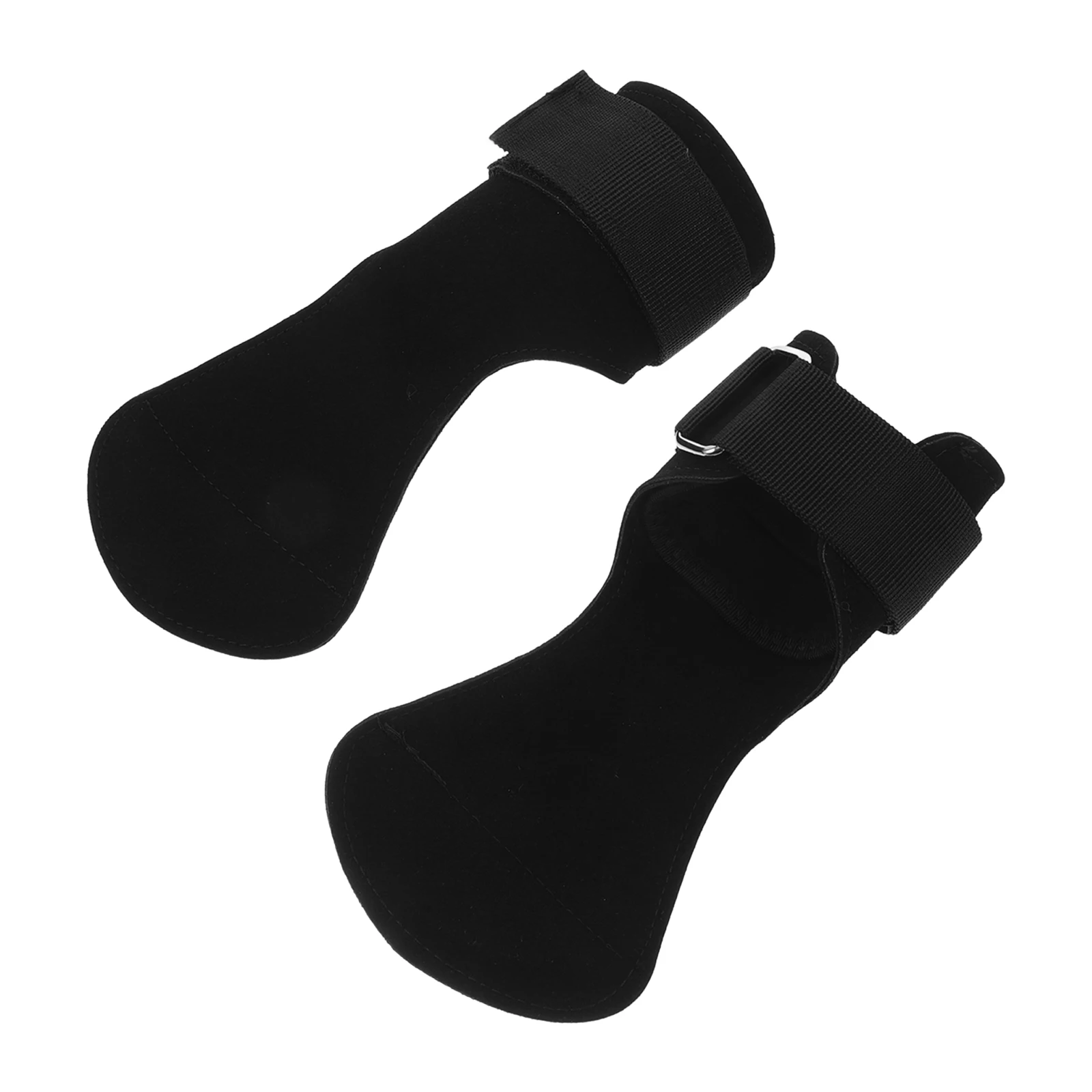 

1 Pair Weightlifting Palm Pad Protective Grip Guard For Gym Training Non-Slip Sports Wrist Strap Dumbbell Barbell Lifting Gloves