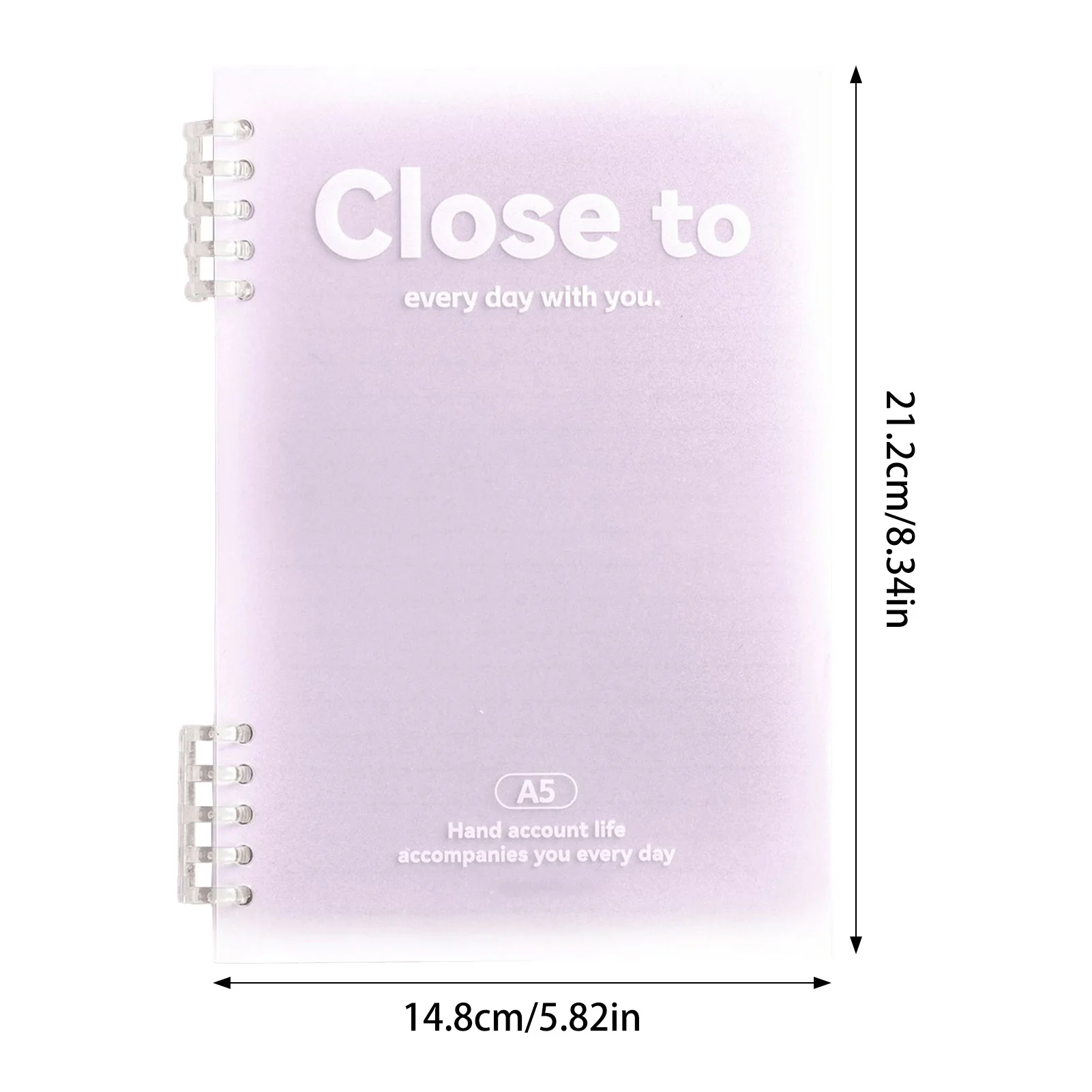 A5 Ring Notebook Easy Open and Close Loose-leaf Notepads Suitable for Friends Family Gift