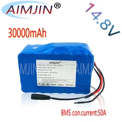 18650 4S10P 14.8V 30Ah 444Wh Lithium-ion Power Battery withBMS for Inverter Smart Robot High-power Equipment Etc