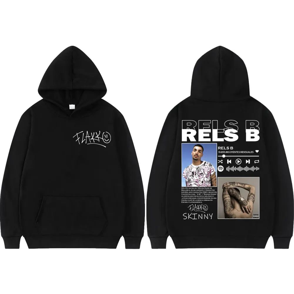 

Rapper Rels B Skinny Flakk Graphic Hoodies Men Women Clothing Fashion Hip Hop Sweatshirts Harajuku Hip Hop Oversized Pullovers