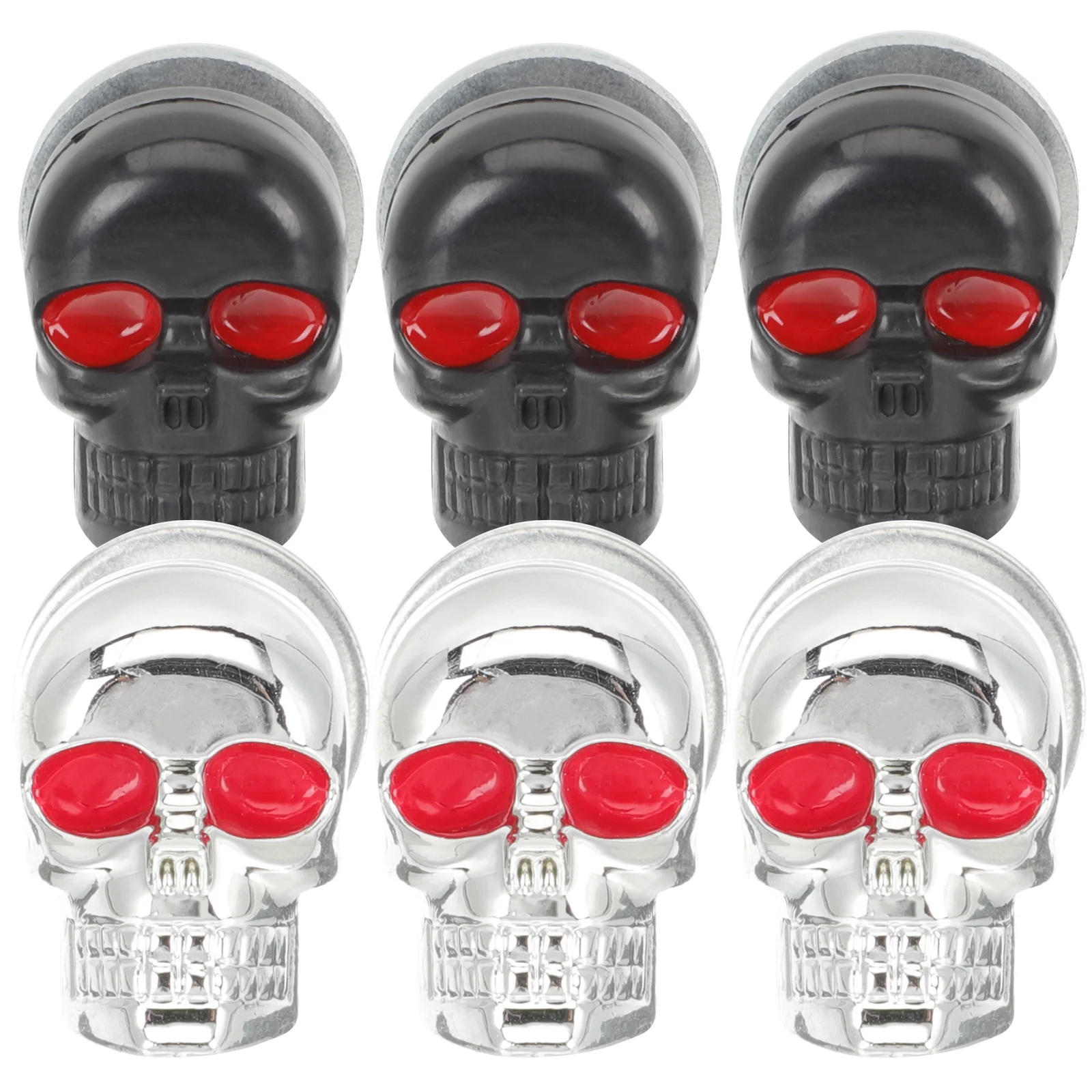 

6pcs Skull Design Motorbike License Plate Screws Motorcycle Modification Screw Kit Durable Decorative Screws For License Frame