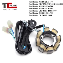 Motorcycle Magneto Generator Stator Coil 8 Poles For Honda CRF250 CRF250R CRF450R 2008 CRF 250R 450R 250 450 R 31120-MEN-A11