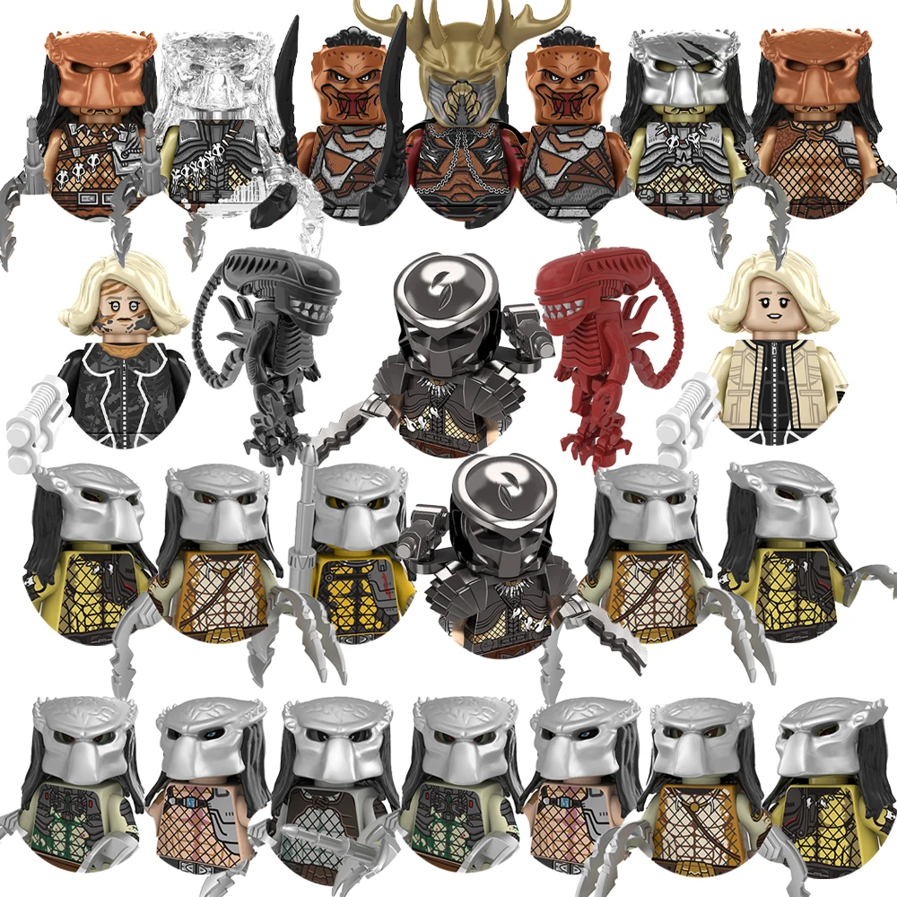 2026 NEW Predator MINI Figures TP453-460 Building Bricks Toys Gifts Mini Action Figures Children Building Blocks For Party Gifts view 2