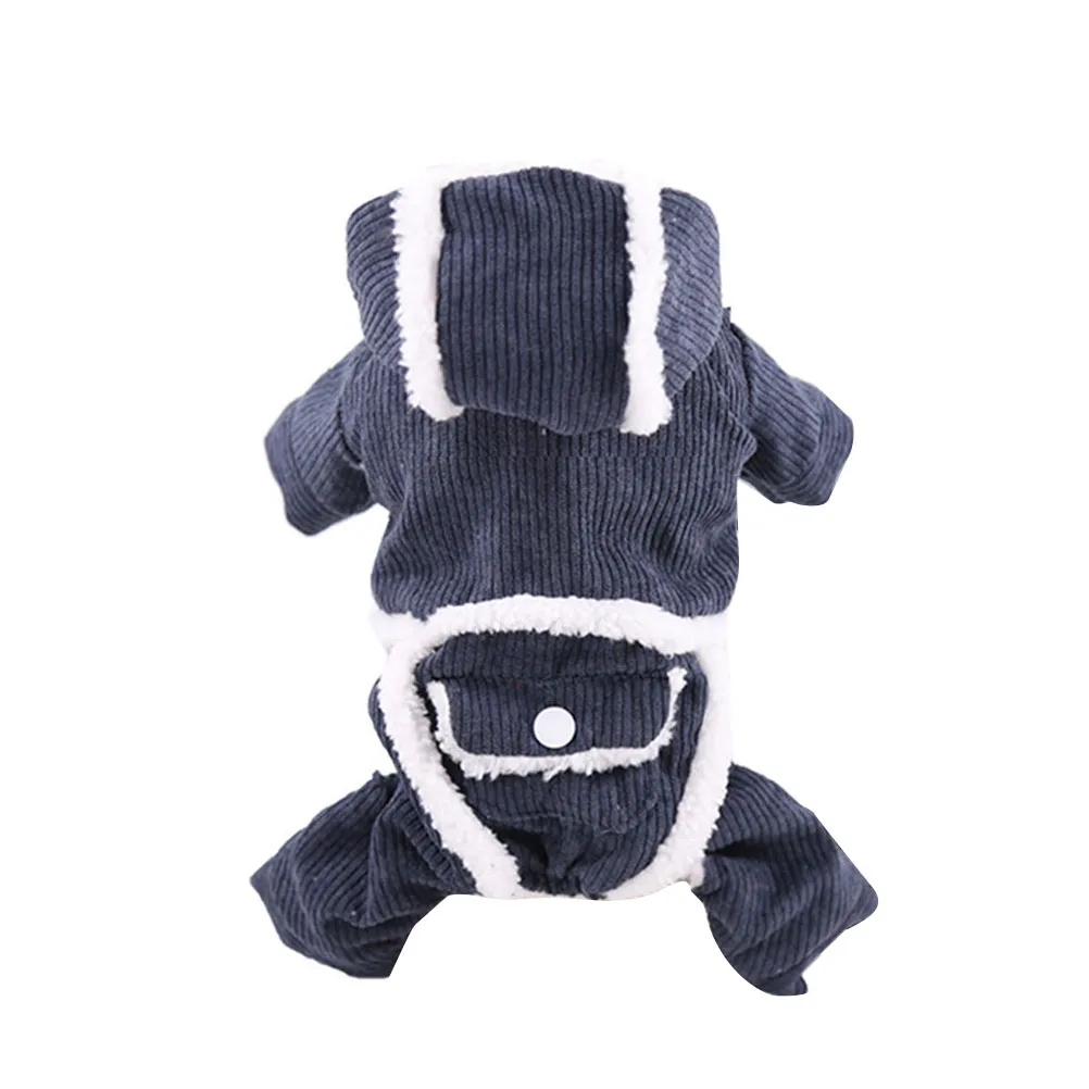 

Cotton Coat Pet Clothes Warm Dog Clothing Thicken Corduroy Costume Double Layer Durable Fashionable Comfortable Small Dogs