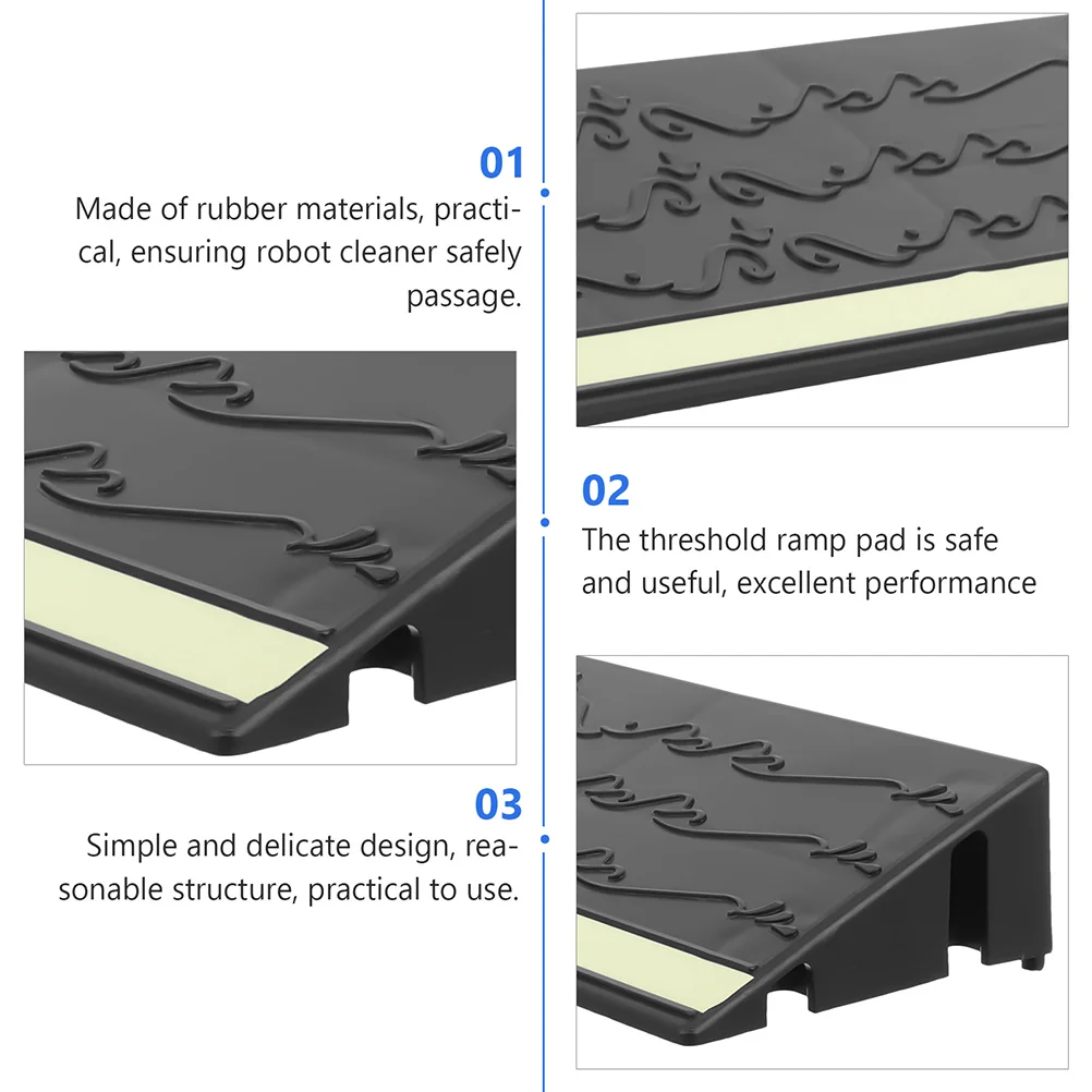 Door Sill Climbing Mat Sweeping Robot Ramp Cushion Entry Threshold for Home Household Pad Indoor Plastic