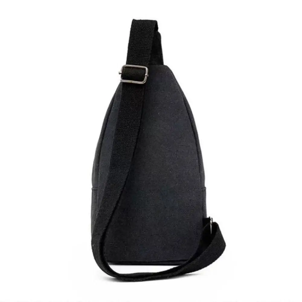 New Canvas Men Chest Bag Large Capacity Chest Pack Casual Sling Bag Sports Male Shoulder Bag Outdoor Crossbody Bag For Men