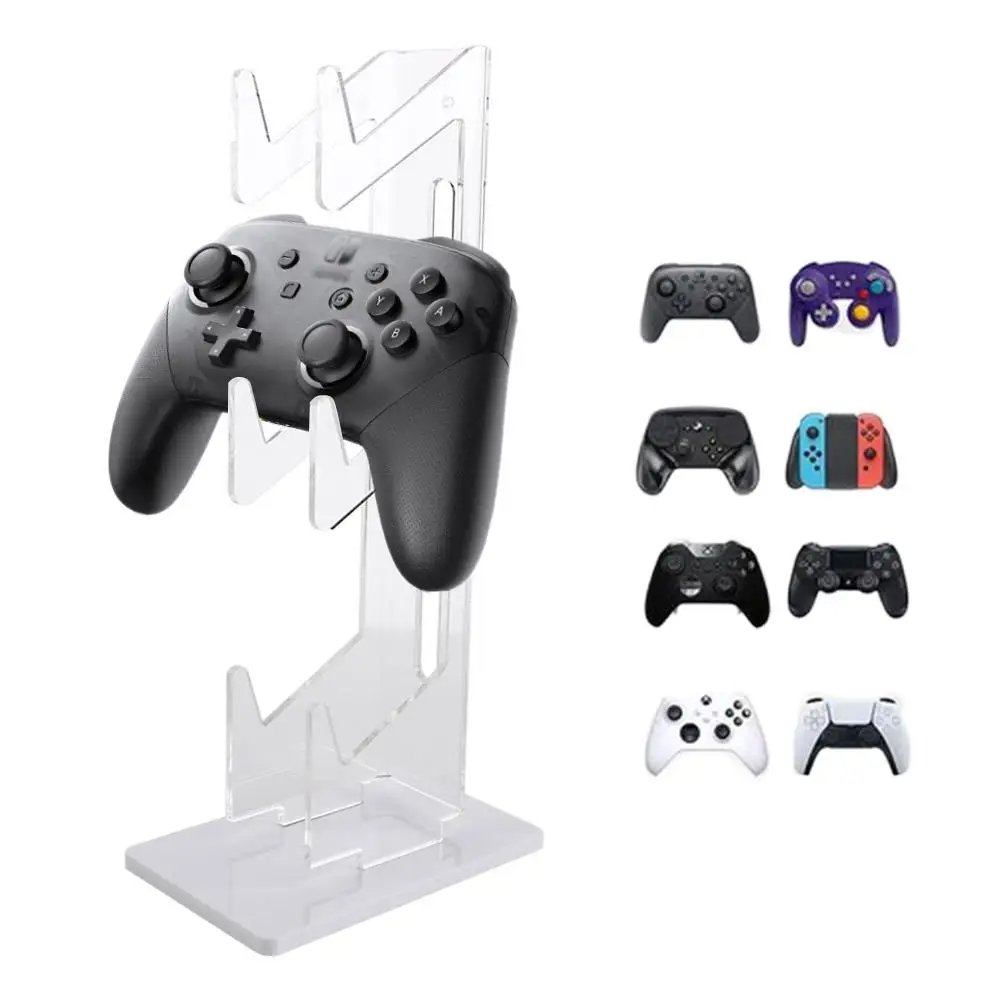 Acrylic 3-Layer Controller Holder Black White Game Handle Display Stand Transparent Universal Controller Display Shelves PS5