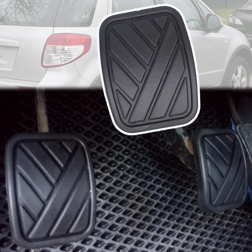 

Car Rubber Brake Clutch Foot Pedal Pad Covers Accessories For Suzuki SX4 GY/EY/RW 2007 2008 2009 2010 2011 - 2014 Fiat Sedici