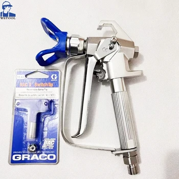 Wetool wepsi high pressure airless paint spray gun with 517 Tip Nozzle Guard Wagner sprayer for airless spraying machine