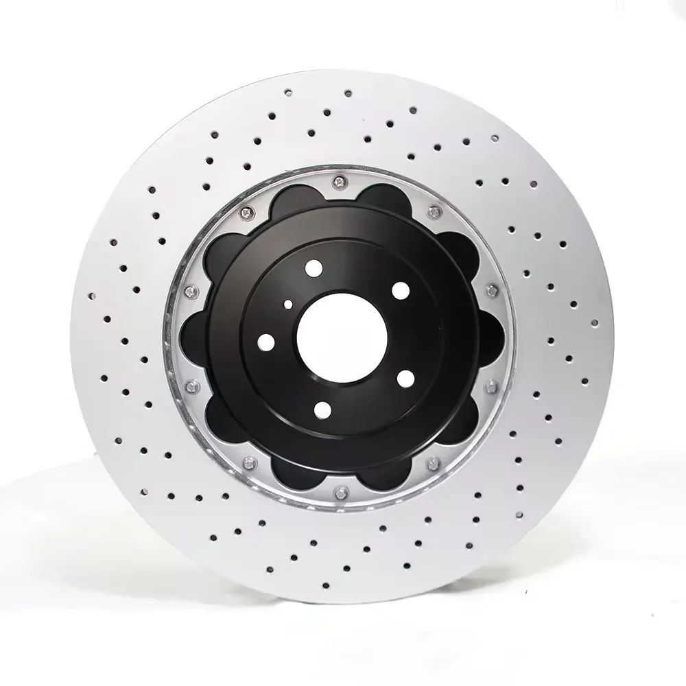 370*32mm for Audi TTRS Front Part Number 8J0615301K/8J0615301E/8J0615301F Genuine Ventilated Floating Brake Discs