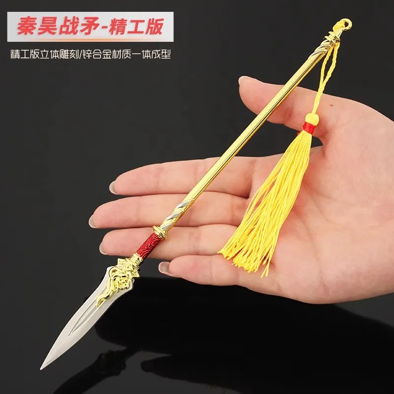 

1/6 Soldier Miniature Cold Weapons Qin Hao Long Spear Model Toy Fit 12'' Action Figure Body In Stock