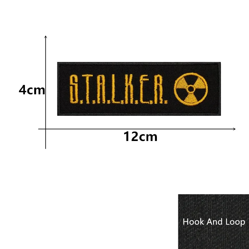 Stripe Nuclear Power Plant Radiation STALKER S.T.A.L.K.E.R. Factions Mercenaries Loners Atomic Power Badge Patch