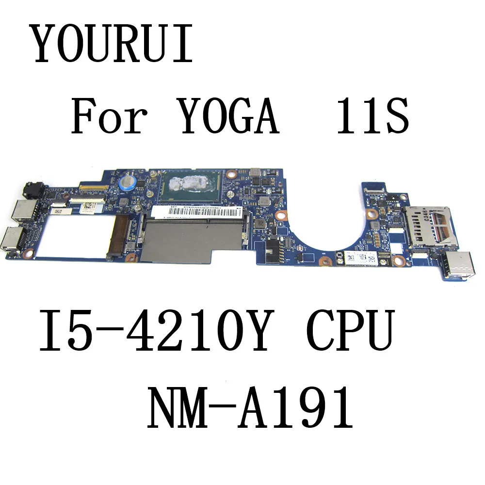 AIUU0 NM-A191 For Lenovo Yoga 11S 11S-IFI Laptop Motherboard with I5-4210Y CPU 90004935 Mainboard